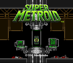 Super Metroid - Project Base (v0.7) Title Screen